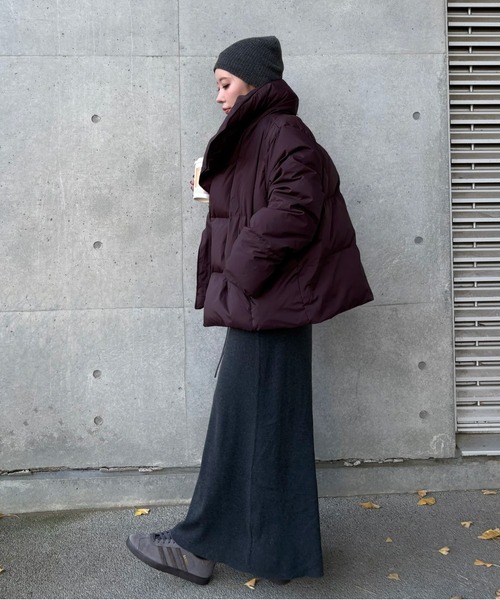 LAULEN（ローレン）の「2way collar short down coat /2wayカラーショートダウンコート（ダウンジャケット/コート・レディース・ブラック/ブラウン・FREE）」の20枚目の写真