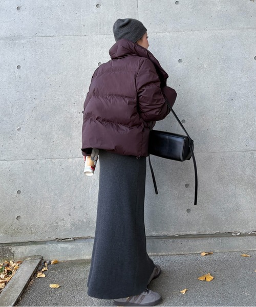 LAULEN（ローレン）の「2way collar short down coat /2wayカラーショートダウンコート（ダウンジャケット/コート・レディース・ブラック/ブラウン・FREE）」の21枚目の写真