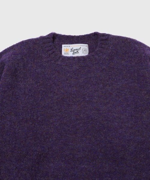 Laurence J Smith（ローレンスジェイスミス）の「【LAURENCE J.SMITH for WILD LIFE TAILOR】EX SHAGGY CREWNECK（ニット/セーター・メンズ・チャコールグレー/その他/ダークラベンダー・XL/M/L）」の6枚目の写真