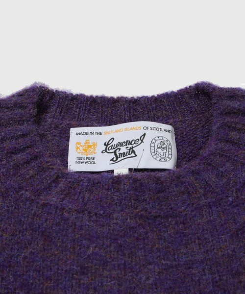 Laurence J Smith（ローレンスジェイスミス）の「【LAURENCE J.SMITH for WILD LIFE TAILOR】EX SHAGGY CREWNECK（ニット/セーター・メンズ・チャコールグレー/その他/ダークラベンダー・XL/M/L）」の7枚目の写真