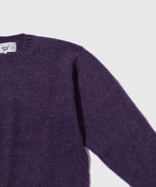 Laurence J Smith（ローレンスジェイスミス）の「【LAURENCE J.SMITH for WILD LIFE TAILOR】EX SHAGGY CREWNECK（ニット/セーター・メンズ・チャコールグレー/その他/ダークラベンダー・XL/M/L）」の8枚目の写真