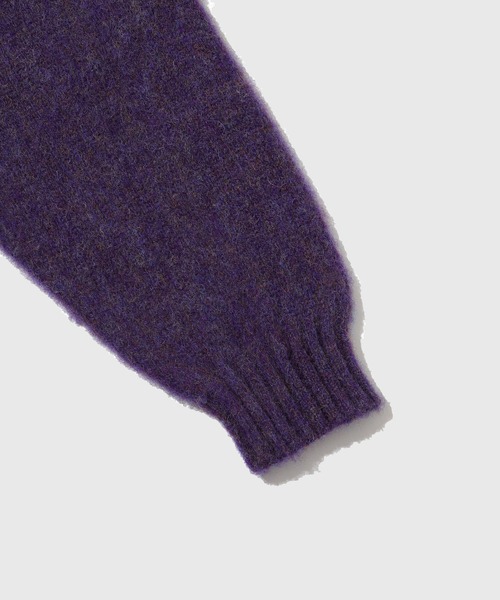 Laurence J Smith（ローレンスジェイスミス）の「【LAURENCE J.SMITH for WILD LIFE TAILOR】EX SHAGGY CREWNECK（ニット/セーター・メンズ・チャコールグレー/その他/ダークラベンダー・XL/M/L）」の10枚目の写真