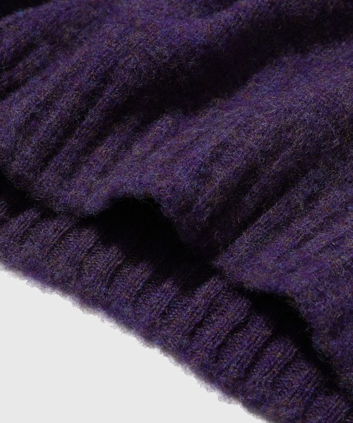 Laurence J Smith（ローレンスジェイスミス）の「【LAURENCE J.SMITH for WILD LIFE TAILOR】EX SHAGGY CREWNECK（ニット/セーター・メンズ・チャコールグレー/その他/ダークラベンダー・XL/M/L）」の11枚目の写真