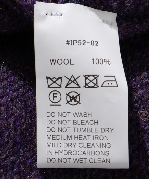 Laurence J Smith（ローレンスジェイスミス）の「【LAURENCE J.SMITH for WILD LIFE TAILOR】EX SHAGGY CREWNECK（ニット/セーター・メンズ・チャコールグレー/その他/ダークラベンダー・XL/M/L）」の16枚目の写真