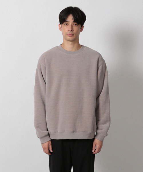 LAKOLE（ラコレ）の「カットジャガード裏ボアプルオーバー / 588863（スウェット・メンズ・ブルー/ライトグレー/ブラウン・MEDIUM/LARGE）」の6枚目の写真