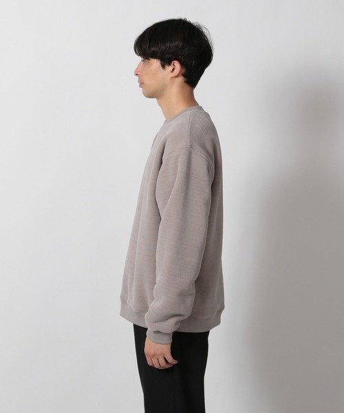 LAKOLE（ラコレ）の「カットジャガード裏ボアプルオーバー / 588863（スウェット・メンズ・ブルー/ライトグレー/ブラウン・MEDIUM/LARGE）」の7枚目の写真