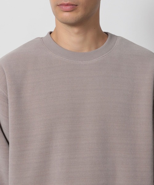 LAKOLE（ラコレ）の「カットジャガード裏ボアプルオーバー / 588863（スウェット・メンズ・ブルー/ライトグレー/ブラウン・MEDIUM/LARGE）」の10枚目の写真