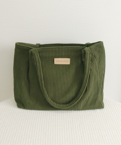 Miniministore(ミニミニストア)の「トートバッグ レディース コーデュロイ(トートバッグ・レディース・ブラック/カーキ/マスタード/グレー/オフホワイト・FREE)」の17枚目の写真