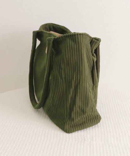 Miniministore(ミニミニストア)の「トートバッグ レディース コーデュロイ(トートバッグ・レディース・ブラック/カーキ/マスタード/グレー/オフホワイト・FREE)」の18枚目の写真