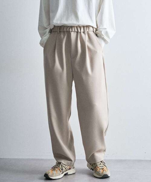 CRAFT STANDARD BOUTIQUE（クラフトスタンダードブティック）の「ウールライクポリツイルカーブパンツ（その他パンツ・メンズ・ベージュ/ブラウン/ブラック/グレー・S/M/L）」の4枚目の写真