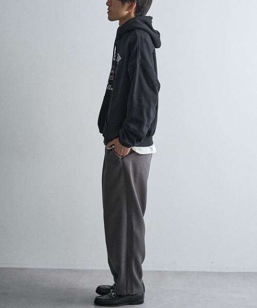 CRAFT STANDARD BOUTIQUE（クラフトスタンダードブティック）の「ウールライクポリツイルカーブパンツ（その他パンツ・メンズ・ベージュ/ブラウン/ブラック/グレー・S/M/L）」の6枚目の写真