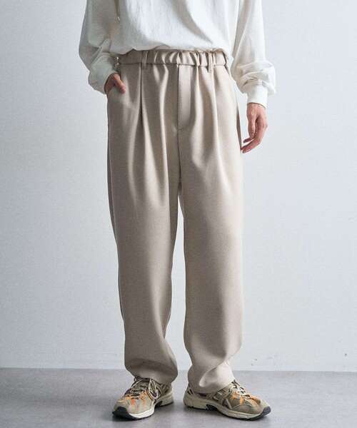 CRAFT STANDARD BOUTIQUE（クラフトスタンダードブティック）の「ウールライクポリツイルカーブパンツ（その他パンツ・メンズ・ベージュ/ブラウン/ブラック/グレー・S/M/L）」の9枚目の写真