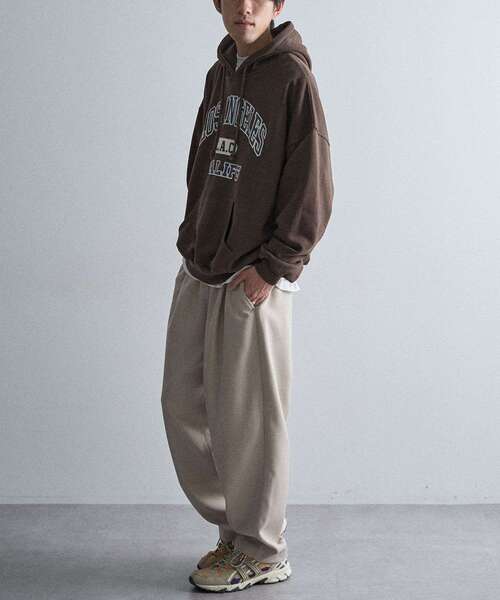 CRAFT STANDARD BOUTIQUE（クラフトスタンダードブティック）の「ウールライクポリツイルカーブパンツ（その他パンツ・メンズ・ベージュ/ブラウン/ブラック/グレー・S/M/L）」の13枚目の写真