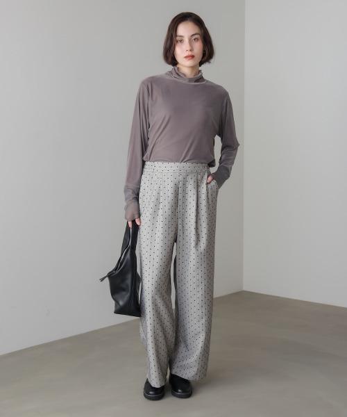 Bou Jeloud(ブージュルード)の「シアーベロアインナー(Tシャツ/カットソー・レディース・オフホワイト/グレー/グリーン/ブラック・FREE)」の17枚目の写真