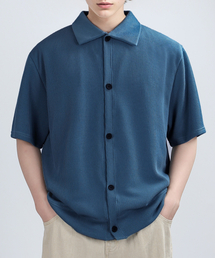 GAFF COLLAR HALF CARDIGAN (DEEP BLUE)