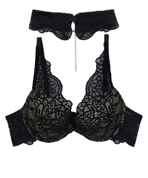 ANNEBRA（アンブラ）の「Melodie チョーカー付きデコルテレースモールドカップブラジャー（ブラジャー・レディース・ブラック/ホワイト・B70/B75/C70/C75/C80/D70/D75/D80/E70/E75/E80/F70/F75/G70/G75）」の15枚目の写真