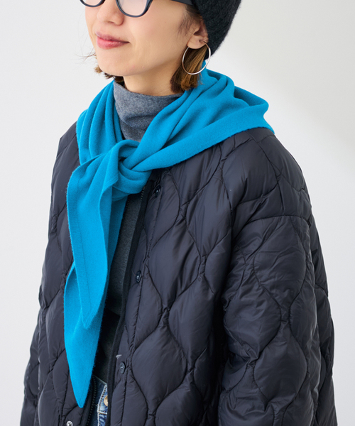 FRAMeWORK（フレームワーク）の「AQUA サンカクストール（ストール/ショール・レディース・イエロー/サックスブルー/チャコールグレー・FREE）」の18枚目の写真