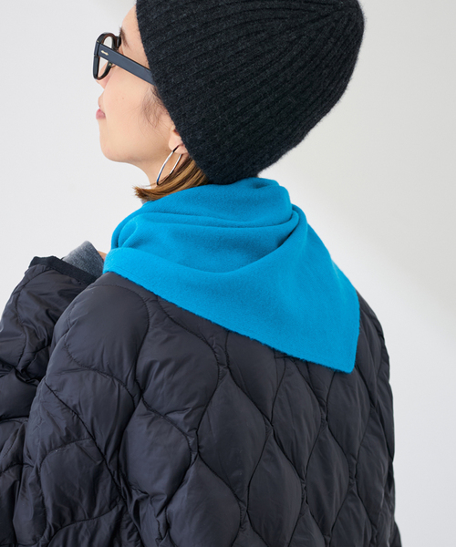 FRAMeWORK（フレームワーク）の「AQUA サンカクストール（ストール/ショール・レディース・イエロー/サックスブルー/チャコールグレー・FREE）」の11枚目の写真