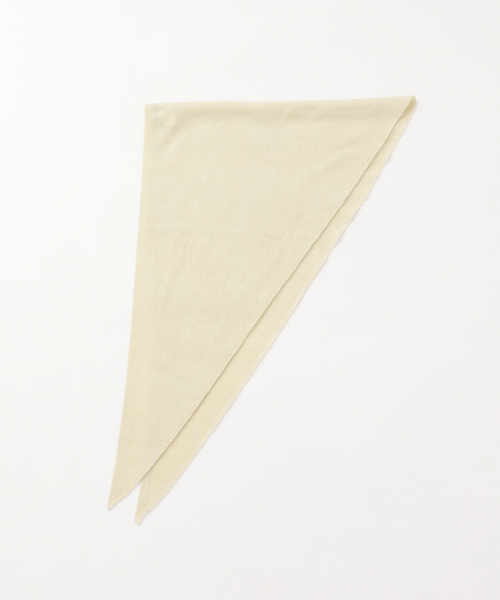 FRAMeWORK（フレームワーク）の「AQUA サンカクストール（ストール/ショール・レディース・イエロー/サックスブルー/チャコールグレー・FREE）」の5枚目の写真