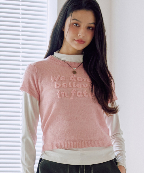 ZEROPLANET（ゼロプラネット）の「ビスケットシースルーニットレイヤードセット[PINK]（ニット/セーター・レディース・その他・FREE）」の4枚目の写真