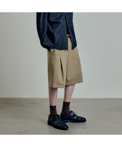 LMOOD(エルムード)の「フレディコットンドリルバミューダショーツベージュ(その他パンツ・メンズ・その他・44/46/48)」の1枚目の写真
