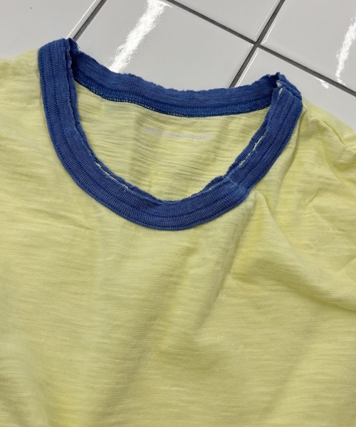 kotohayokozawa（コトハヨコザワ）の「CRASHED RINGER TEE (LOOSE)（Tシャツ/カットソー・レディース・イエロー/オレンジ・FREE）」の3枚目の写真