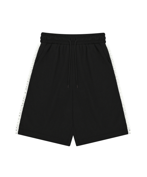 S'EST(エスイーエスティー)の「Lace Track Bermuda Shorts Black(その他パンツ・レディース・ブラック・X-LARGE/MEDIUM/LARGE)」の6枚目の写真