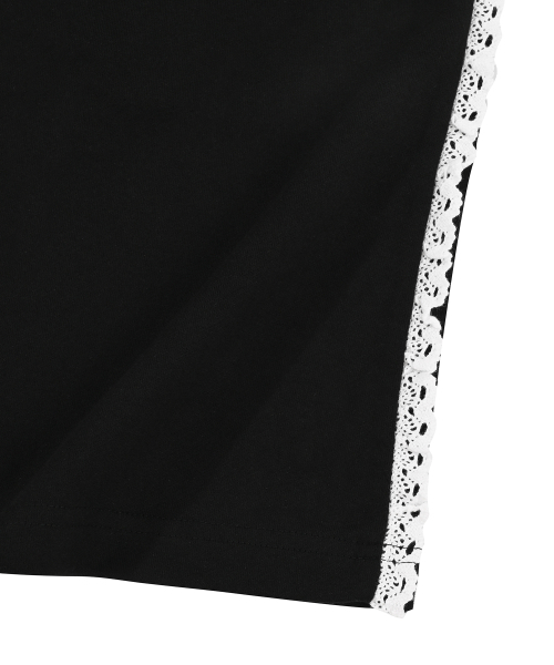 S'EST(エスイーエスティー)の「Lace Track Bermuda Shorts Black(その他パンツ・レディース・ブラック・X-LARGE/MEDIUM/LARGE)」の2枚目の写真