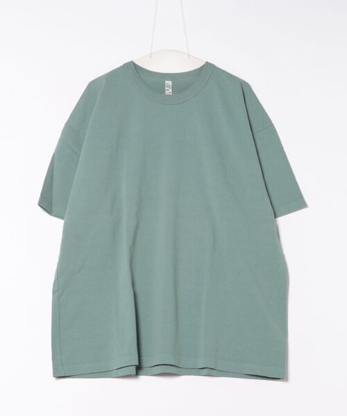 LOS ANGELES APPAREL(ロサンゼルスアパレル)の「《PH3》《LOS ANGELES APPAREL/ロサンゼルスアパレル》W/Binding Heavy Jersey Short Sleeve Tee 1203GD(Tシャツ/カットソー・メンズ・オフホワイト/ホワイト/グリーン系その他・XX-LARGE/SMALL)」の3枚目の写真