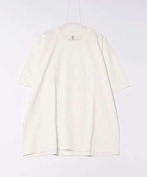 LOS ANGELES APPAREL(ロサンゼルスアパレル)の「《PH3》《LOS ANGELES APPAREL/ロサンゼルスアパレル》W/Binding Heavy Jersey Short Sleeve Tee 1203GD(Tシャツ/カットソー・メンズ・オフホワイト/ホワイト/グリーン系その他・XX-LARGE/SMALL)」の2枚目の写真