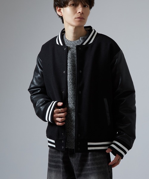 セール】メルトン スタジャン（ブルゾン）｜improves（インプローブス