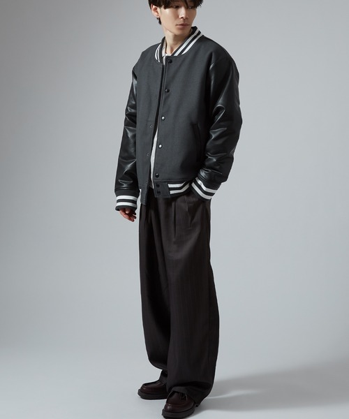 セール】メルトン スタジャン（ブルゾン）｜improves（インプローブス