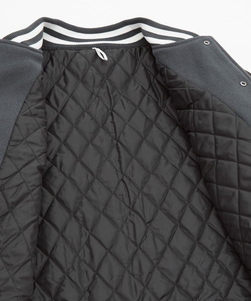 NULL(ヌル)の「【nl】メルトン スタジャン(ブルゾン・メンズ・チャコール/ブラック・X-LARGE/LARGE/MEDIUM/SMALL)」の7枚目の写真