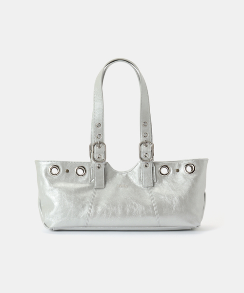 HIETA(ヒエタ)の「【Geek Office / ギークオフィス】HIETA / ヒエタ BECKY MINI(ハンドバッグ・レディース・ネイビー/ブラウン/ピンク/シルバー・FREE)」の4枚目の写真