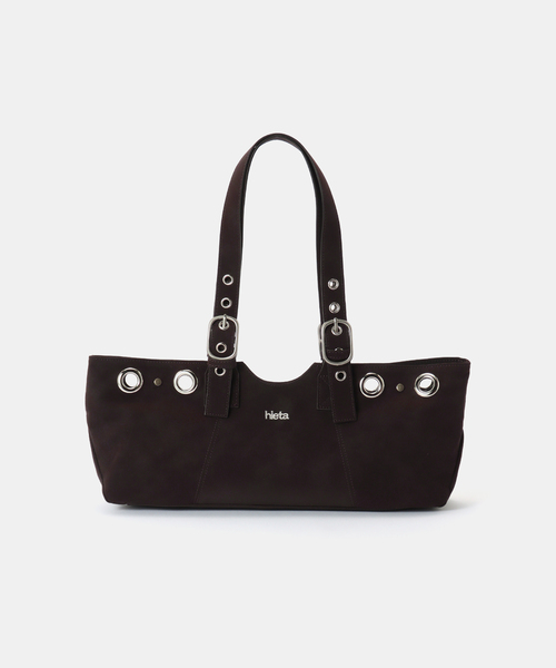 HIETA(ヒエタ)の「【Geek Office / ギークオフィス】HIETA / ヒエタ BECKY MINI(ハンドバッグ・レディース・ネイビー/ブラウン/ピンク/シルバー・FREE)」の5枚目の写真