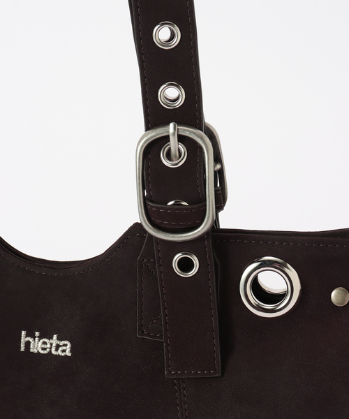 HIETA(ヒエタ)の「【Geek Office / ギークオフィス】HIETA / ヒエタ BECKY MINI(ハンドバッグ・レディース・ネイビー/ブラウン/ピンク/シルバー・FREE)」の12枚目の写真