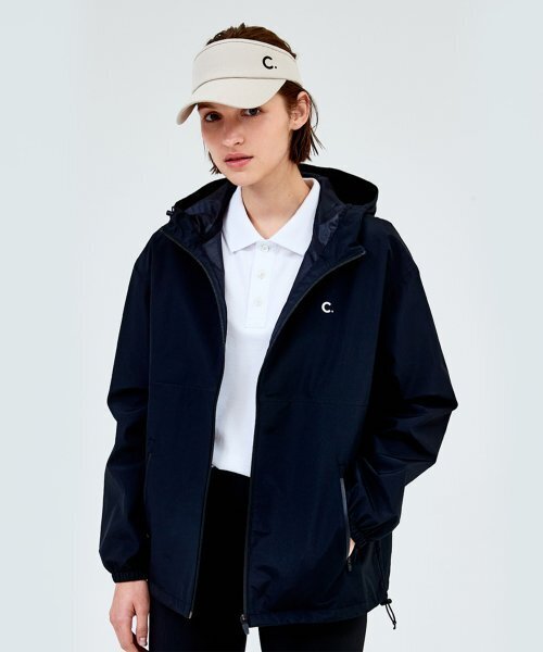 [23SS clove] Logo Rain Jumper (Black)
