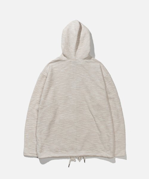 VASTIC(バスティック)の「グランジフードパーカー ジップアップ_アイボリー(パーカー・メンズ・その他・LARGE/MEDIUM)」の3枚目の写真
