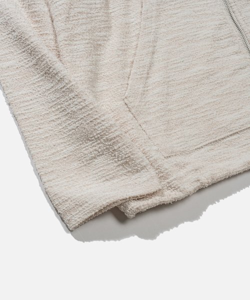 VASTIC(バスティック)の「グランジフードパーカー ジップアップ_アイボリー(パーカー・メンズ・その他・LARGE/MEDIUM)」の7枚目の写真