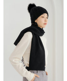 NITINA（ニティナ）の「Wool 100 muffler BK（マフラー）」