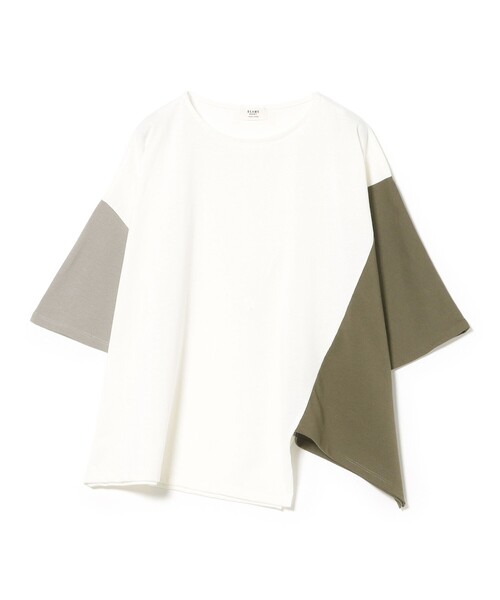 BEAMS HEART(ビームスハート)の「【7/2値下げ】ビッグ ブロッキング プルオーバー(Tシャツ/カットソー・レディース・チャコールグレー/グレー/オフホワイト・FREE)」の12枚目の写真