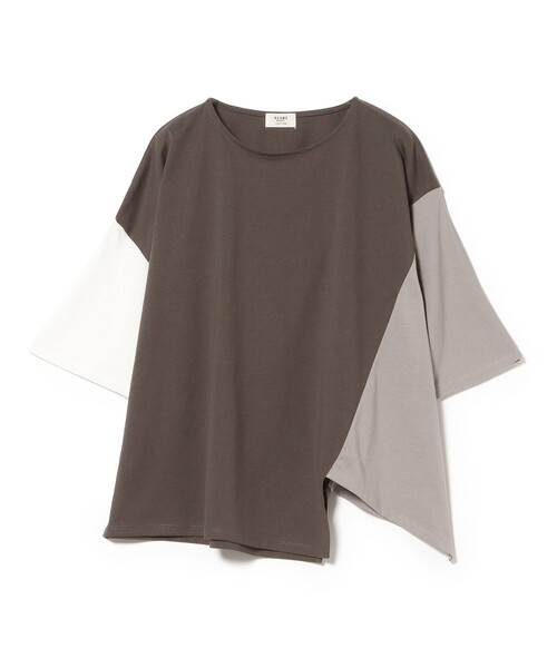 BEAMS HEART(ビームスハート)の「【7/2値下げ】ビッグ ブロッキング プルオーバー(Tシャツ/カットソー・レディース・チャコールグレー/グレー/オフホワイト・FREE)」の15枚目の写真