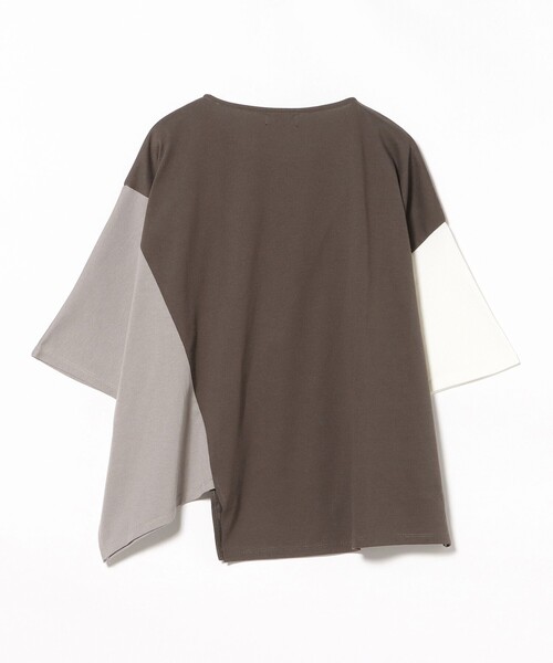 BEAMS HEART(ビームスハート)の「【7/2値下げ】ビッグ ブロッキング プルオーバー(Tシャツ/カットソー・レディース・チャコールグレー/グレー/オフホワイト・FREE)」の16枚目の写真