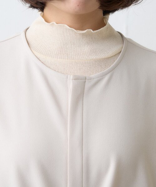 CIAOPANIC TYPY（チャオパニックティピー）の「≪オケージョン対応≫シアーリブTEE付きオールインワン（サロペット/オーバーオール・レディース・ベージュ/ネイビー・MEDIUM/SMALL）」の17枚目の写真