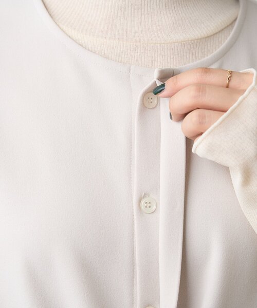 CIAOPANIC TYPY（チャオパニックティピー）の「≪オケージョン対応≫シアーリブTEE付きオールインワン（サロペット/オーバーオール・レディース・ベージュ/ネイビー・MEDIUM/SMALL）」の18枚目の写真