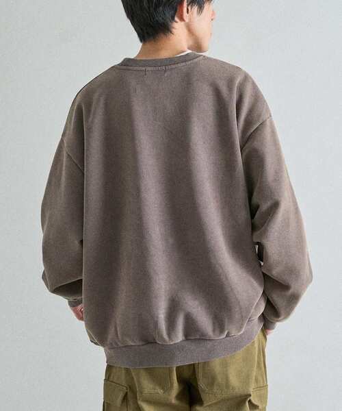 CRAFT STANDARD BOUTIQUE(クラフトスタンダードブティック)の「スノーウォッシュボンディング裏毛ロゴ刺繍スウェット(スウェット・メンズ・ブラック/グレイッシュベージュ/ブラウン・M/L/XL)」の6枚目の写真