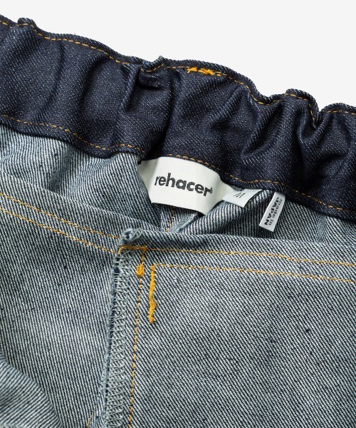 rehacer(レアセル)の「rehacer : Rigid Bulky Denim / リジッド バルキー デニム(デニムパンツ・メンズ・インディゴブルー・LARGE/MEDIUM/SMALL)」の2枚目の写真