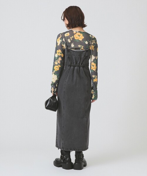 Ray BEAMS（レイビームス）の「デニム フロントジップ キャミソールワンピース（ワンピース・レディース・ブラック/ブルー系その他2・0/1）」の17枚目の写真