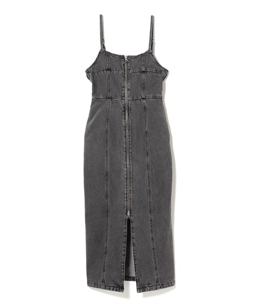 Ray BEAMS（レイビームス）の「デニム フロントジップ キャミソールワンピース（ワンピース・レディース・ブラック/ブルー系その他2・0/1）」の5枚目の写真