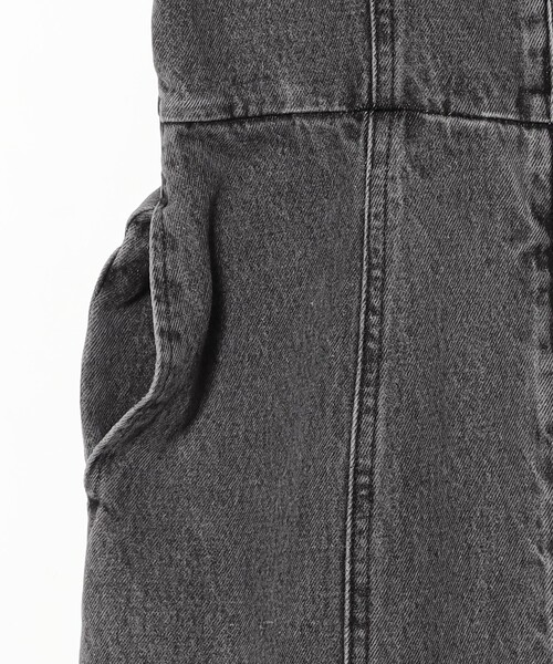 Ray BEAMS（レイビームス）の「デニム フロントジップ キャミソールワンピース（ワンピース・レディース・ブラック/ブルー系その他2・0/1）」の7枚目の写真